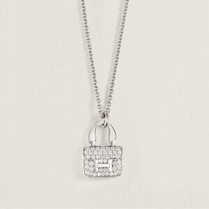 Hermes diamond Amulettes Constance necklace